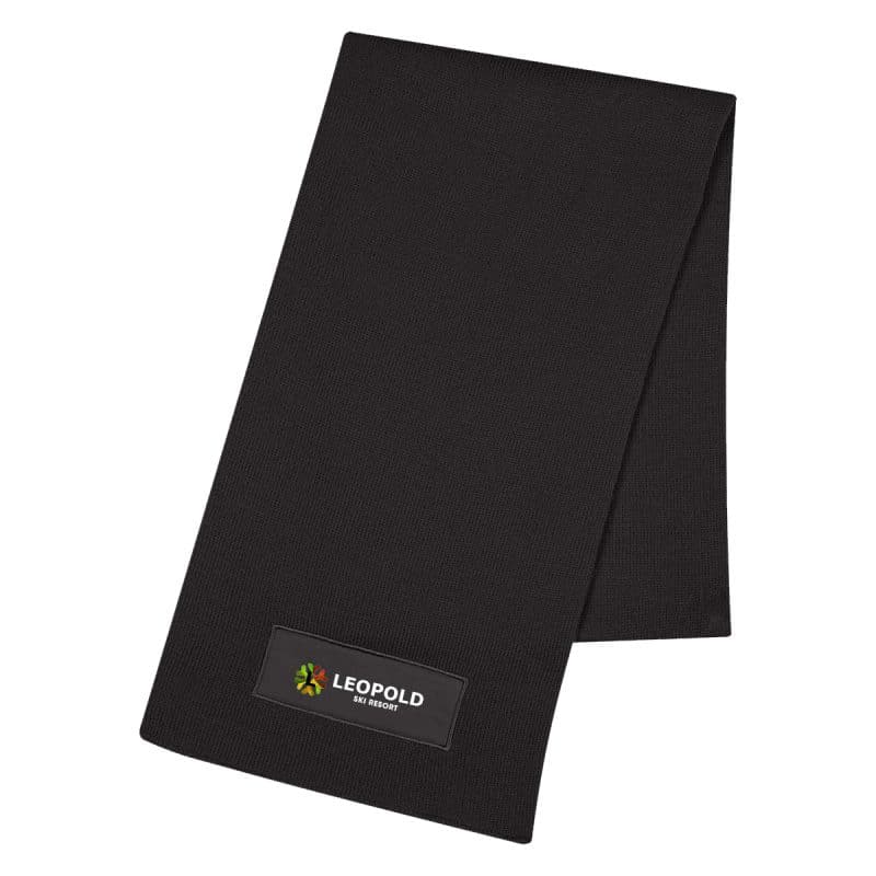 Knit Scarf With Patch - 1