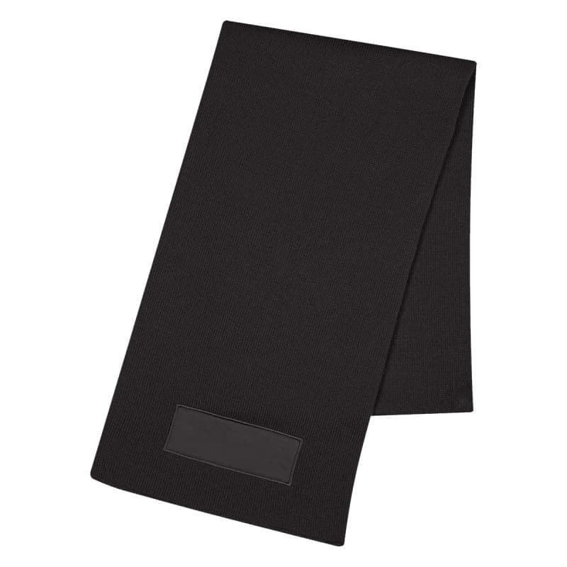 Knit Scarf With Patch - 2