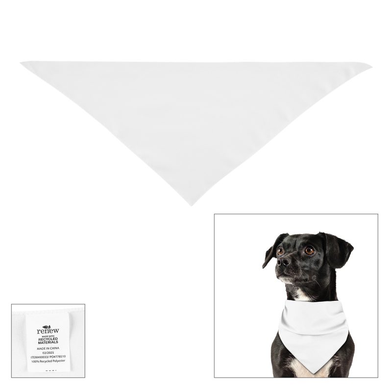 Full Color Small Triangle Rpet Pet Bandana - 1