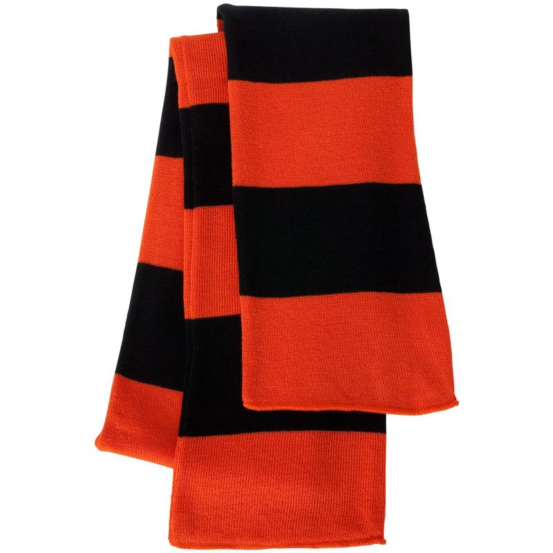 Sportsman Rugby-Striped Knit Scarf - 4
