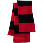 Sportsman Rugby-Striped Knit Scarf - 5