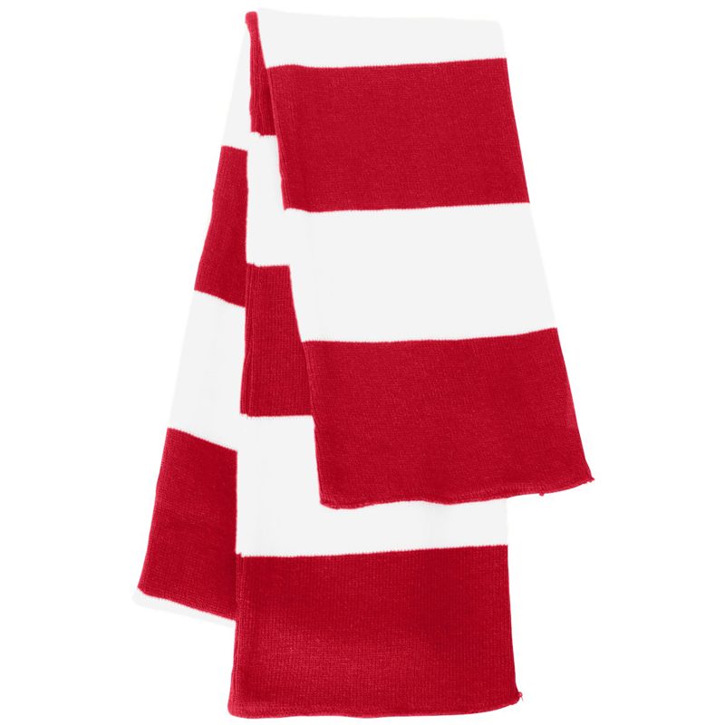 Sportsman Rugby-Striped Knit Scarf - 6