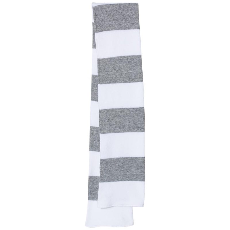 Sportsman Rugby-Striped Knit Scarf - 7