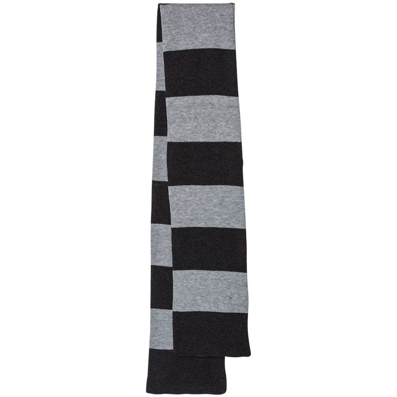 Sportsman Rugby-Striped Knit Scarf