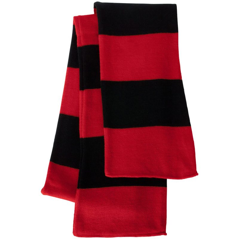 Sportsman Rugby-Striped Knit Scarf - 9