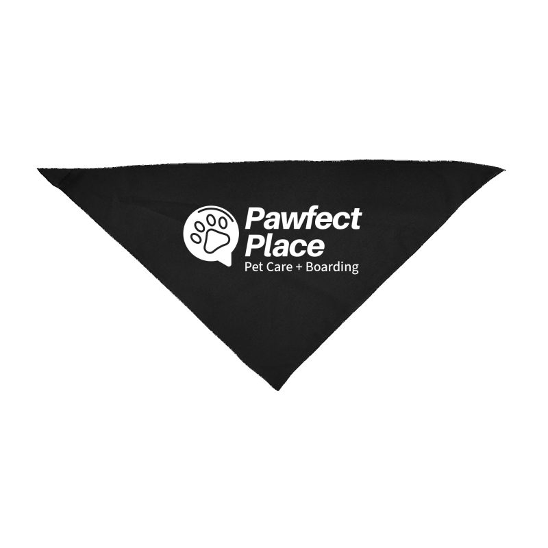 Large Triangle Pet Bandana with Screen Print