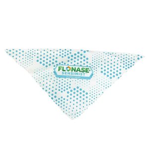 Small Full Color Sublimated Triangle Pet Bandana