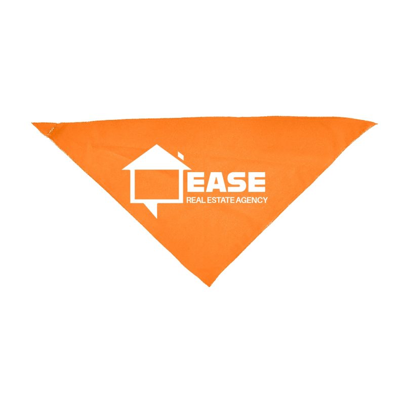 Small Triangle Pet Bandana with Screen Print